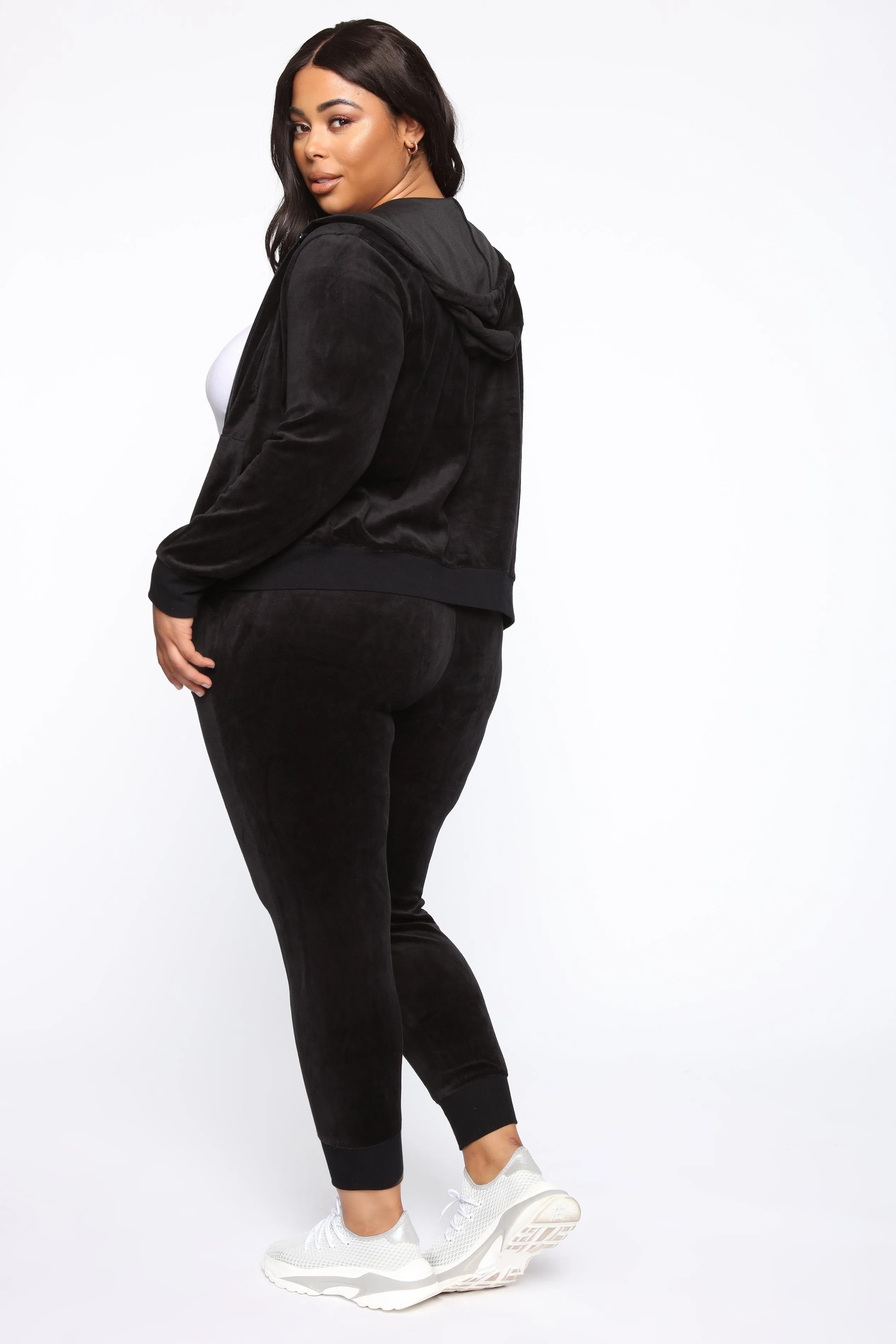 The Original Trendsetter Velour Set - Black