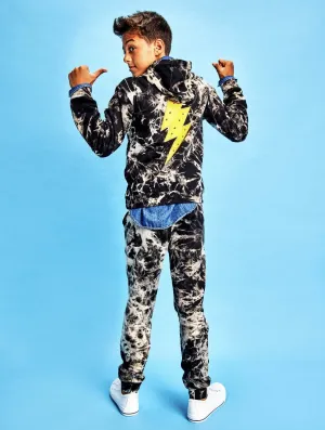 Thunder Bolt Tie Dye Jogger Set