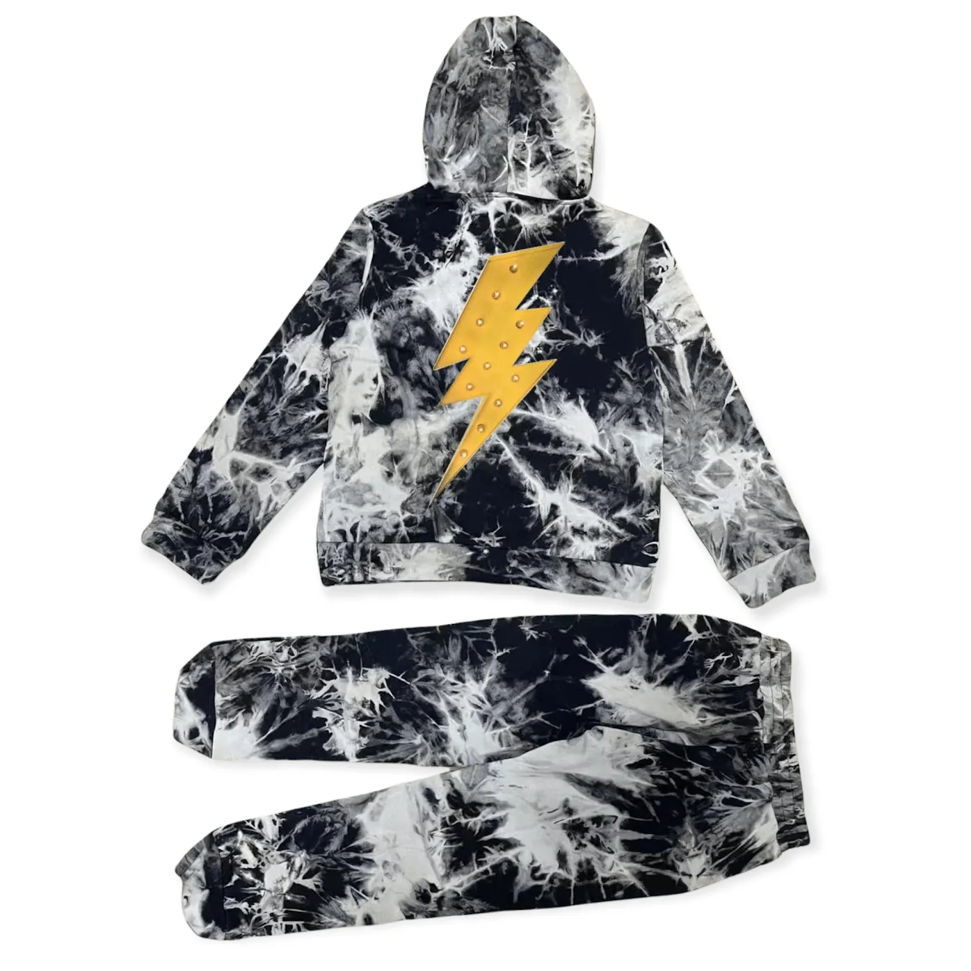 Thunder Bolt Tie Dye Jogger Set