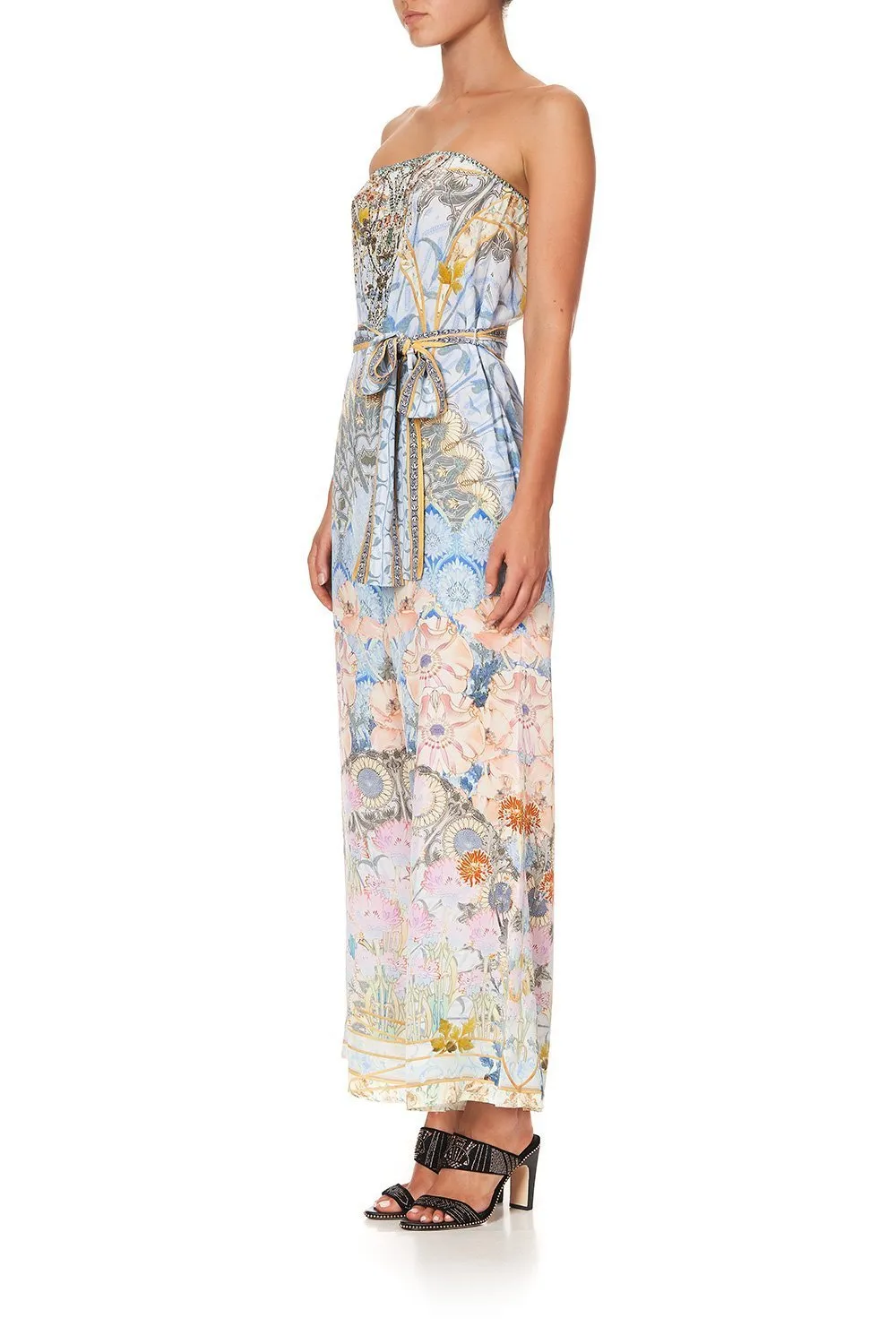 TIE WAIST STRAPLESS JUMPSUIT MORRIS MUSE