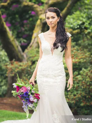 V-Deep Neckline Mermaid Gown (#Tandi)