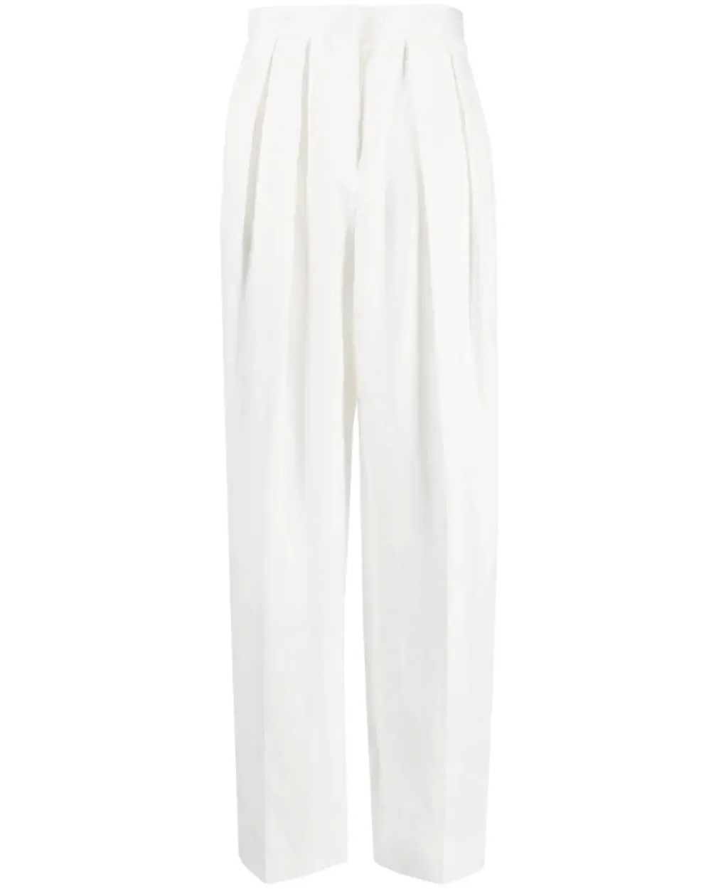 White Pleated Pant