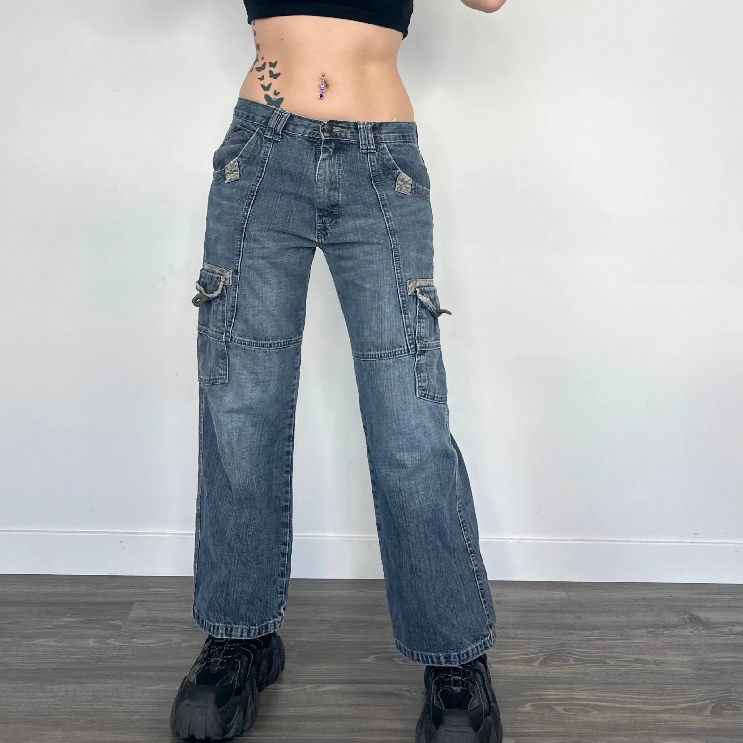 Wrangler Baggy Cargo Jeans (XS)